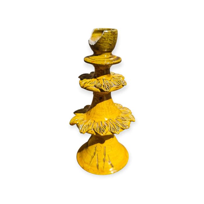 Conjunto Castiçais Cerâmica • Rosa Ramalho • Arte Popular Portuguesa