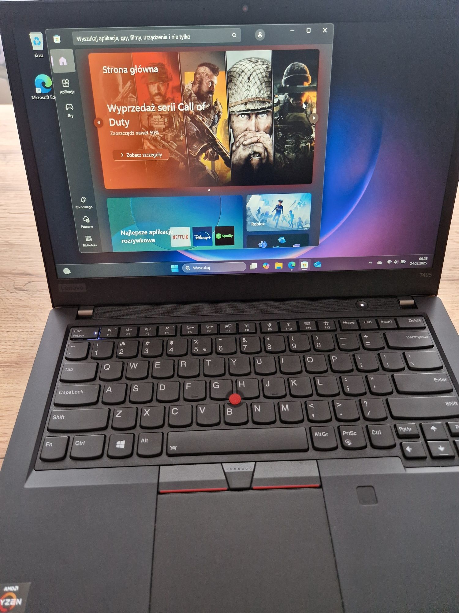 Lenovo t495,jak nowy,16gb ram,win11 pro,razen5