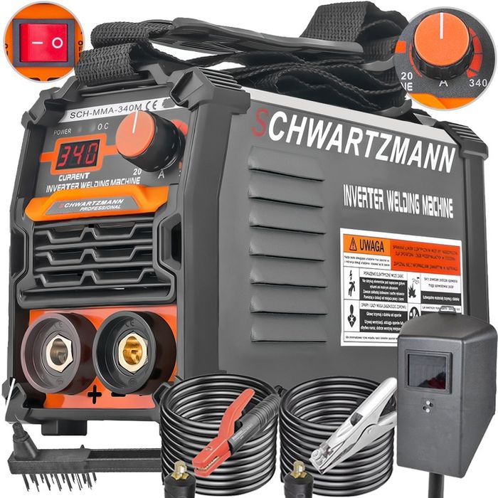 Spawarka Inwertorowa Inwerterowa 340a Lcd Mma Igbt Tig Lift Maska Prze