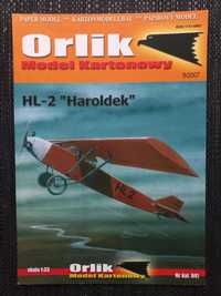 Model Kartonowy Orlik 040 8/2007 Samolot HL-2 "Haroldek"