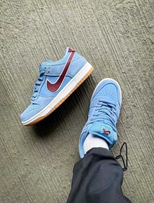 Мужские кроссовки Nike SB Dunk Low Valour Blue Team Maroon 41-45 найк!