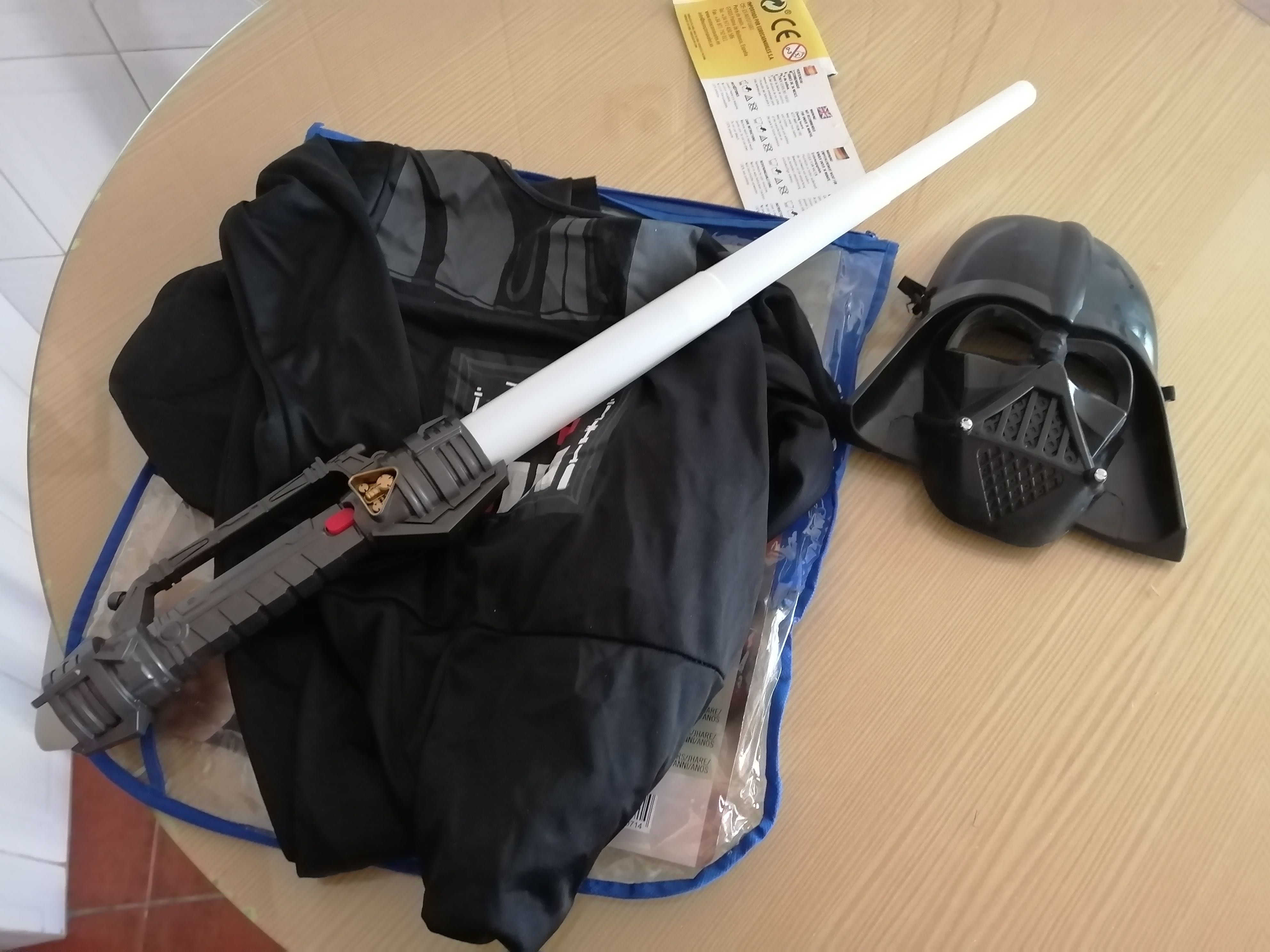 fantasia de criança dart vader, carnaval ou Halloween