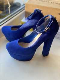 Жіночі сині туфлі 39 розмір