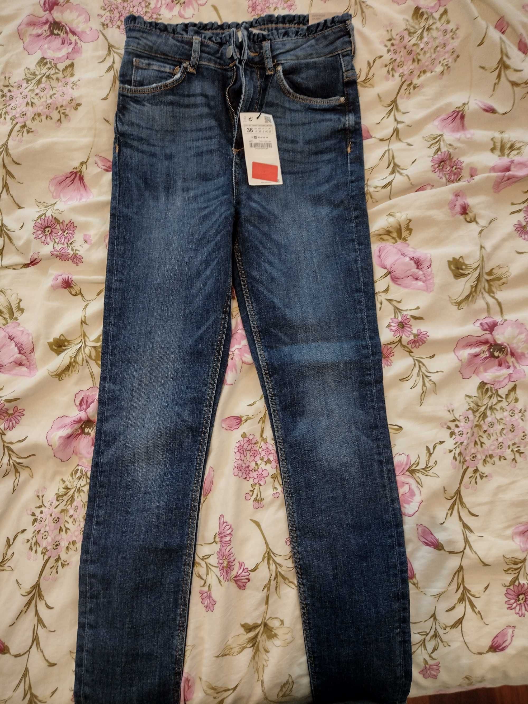 Spodnie damskie jeans ZARA. Rozmiar 36. NOWE