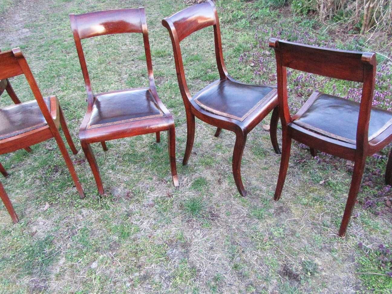 7x krzesła Biedermeier