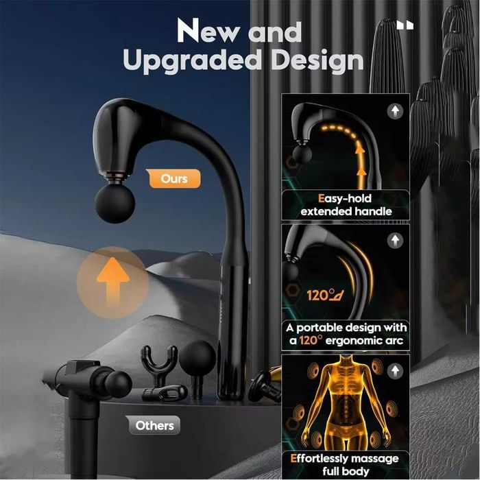 Zooma Pistolet do masażu, urządzenie do masażu karku