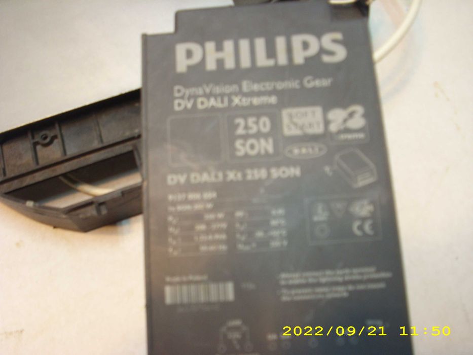 Układ zapłonowy zasilacz lamp SON HPS 250W Philips DV DALI