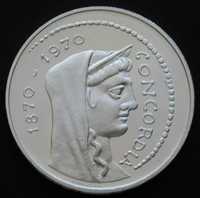 Włochy 1000 lirów 1970 - Rzym - srebro - stan 1/2