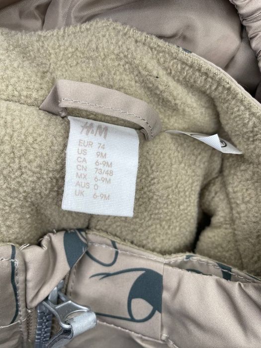 Теплий дитячий комбінезон H&M «Міккі Маус», розмір 74 см 6-9 міс