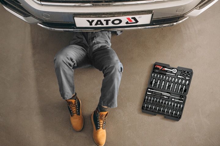 Yato Zestaw Narzędziowy Klucze Nasadowe 1/4" Kpl 56 Szt. + Torba