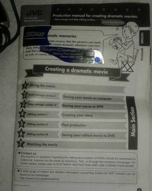 kamera cyfrowa JVC Everio zoom 32 dysk HDD 30gb SD USB + dodatki