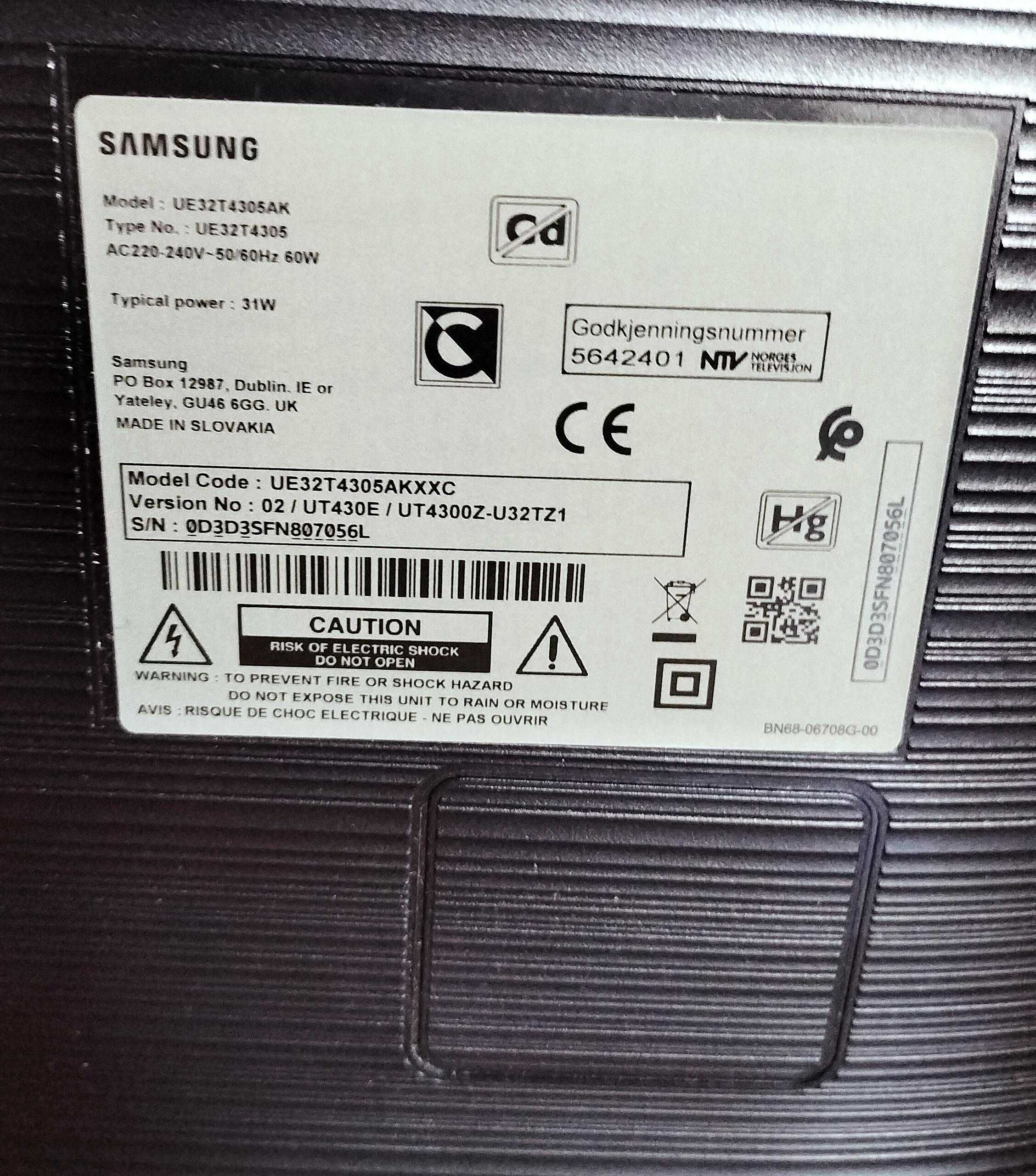 SAMSUNG Smart TV LED UE32T4305 32''