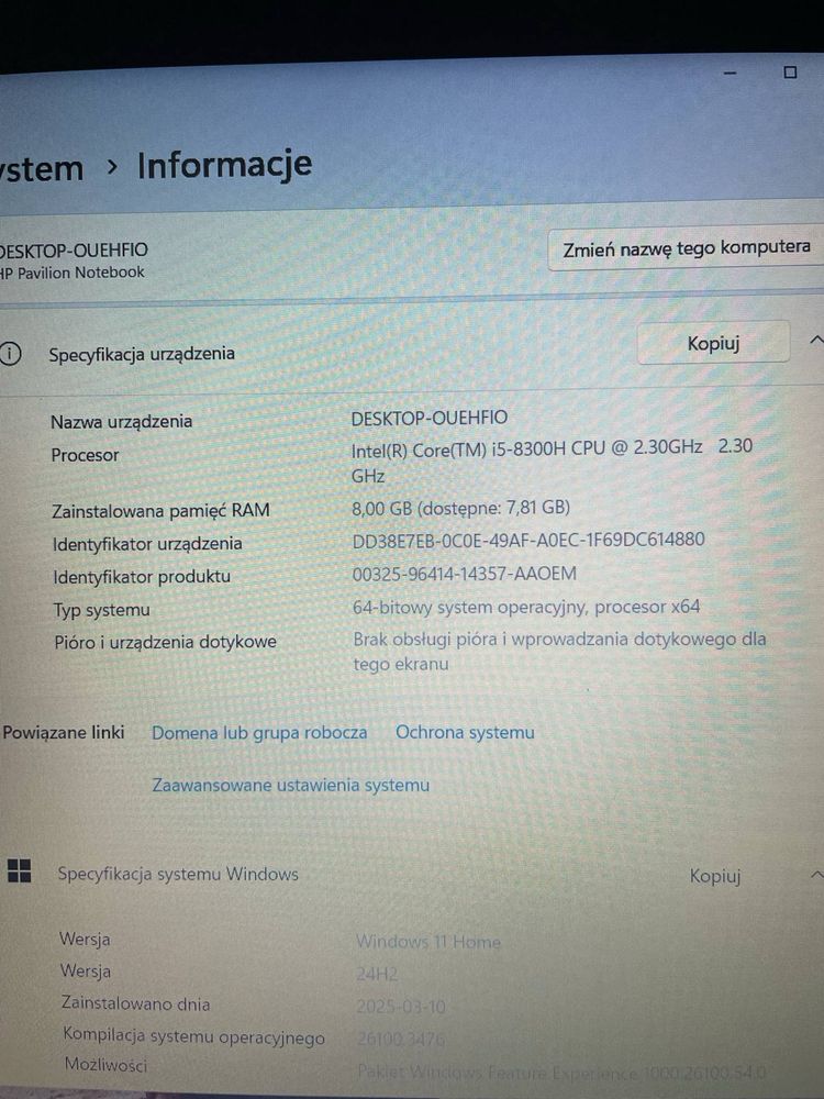 Laptop HP Pavilion Power