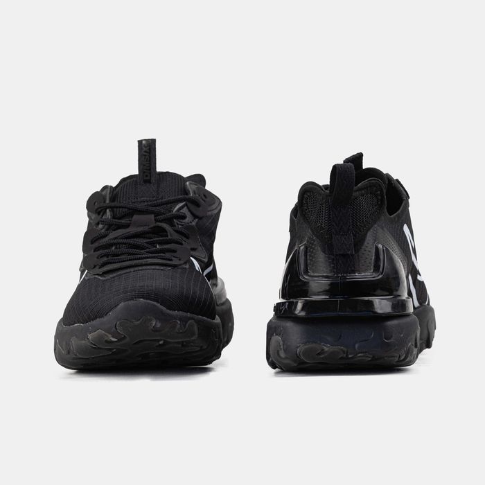 Чоловічі вологостойкі кросівки Nike React Vision (чорні) на демісезон