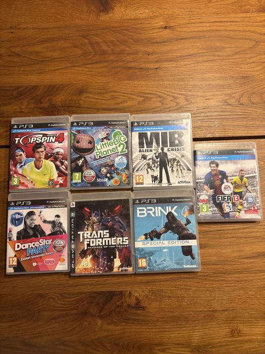 Gry na Ps3 MIB, LittleBig Planet 2, Brink, Transformers, Top Spin 4,