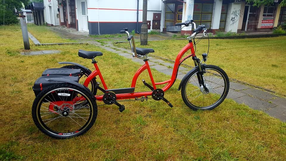 Rower trójkołowy elektryczny dwuosobowy duet tandem Producent Polska