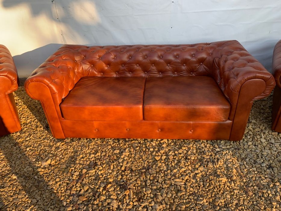 Sofa Chesterfield 3 osobowa Funkcja spania