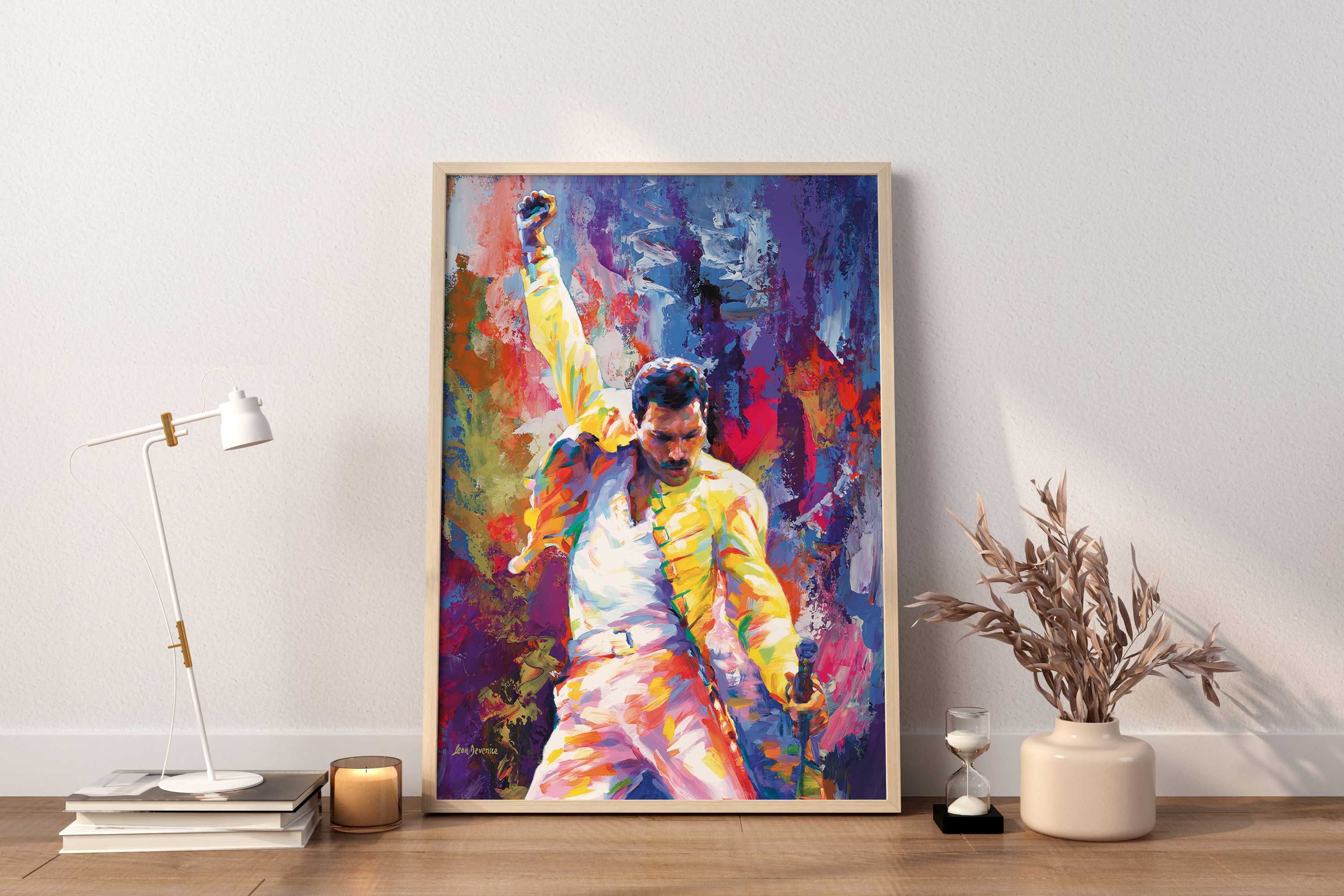 Plakat A3, Freddie Mercury, stylizowany