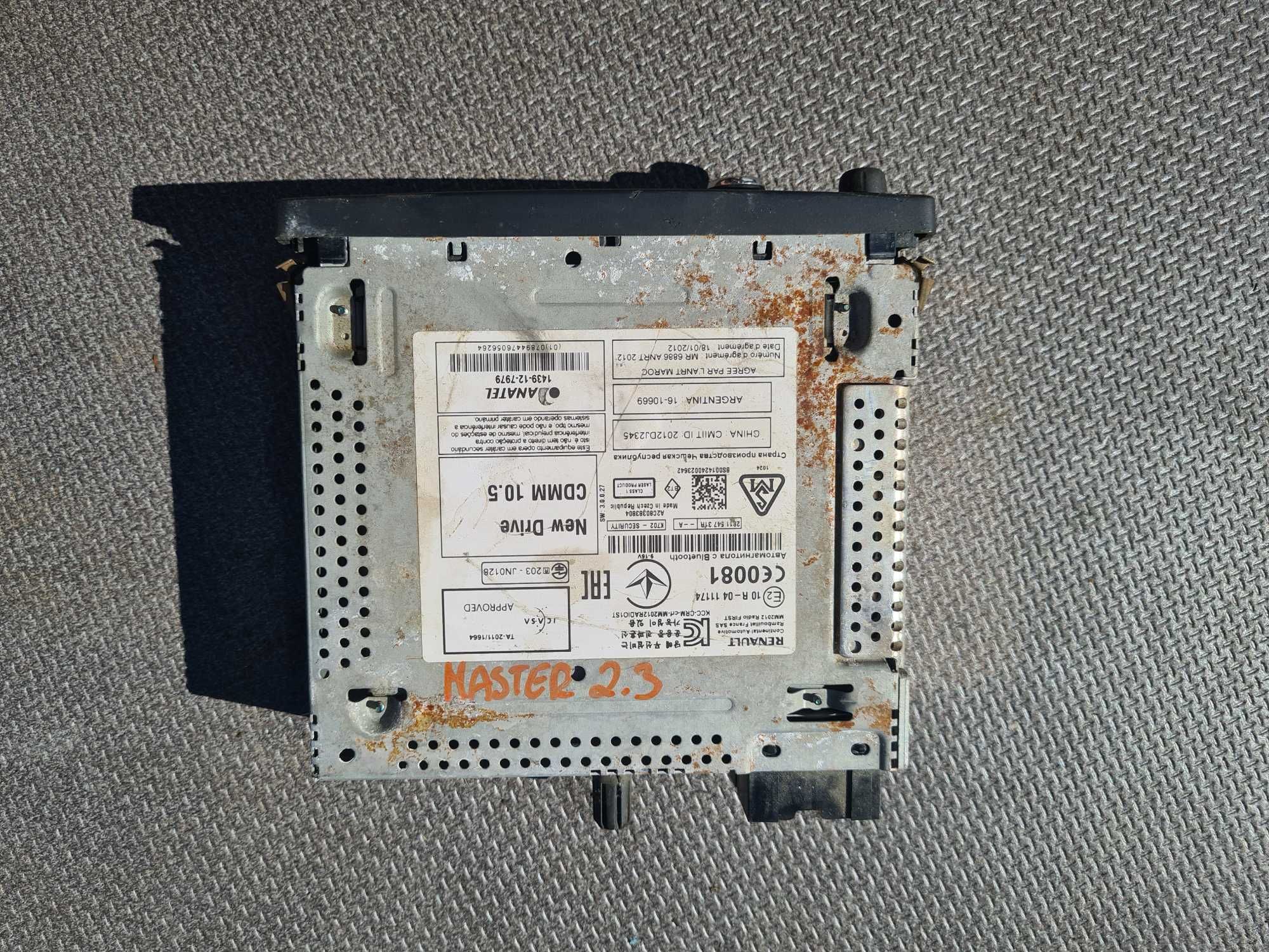 Renault Master III radio Bluetooth BT MP3