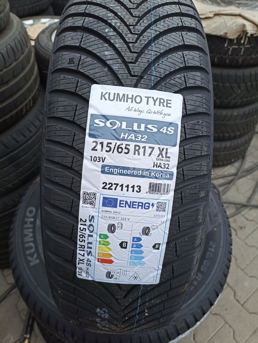 Nowe opony całoroczne wielosezonowe 215/65/17 Kumho 2022 r