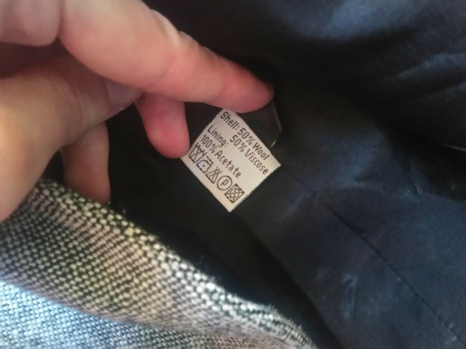 Wełniana marynarka żakiet M