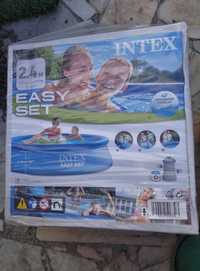 Piscina insuflável INTEX Easy Set 183x51 cm, 3 pessoas, nova na caixa.