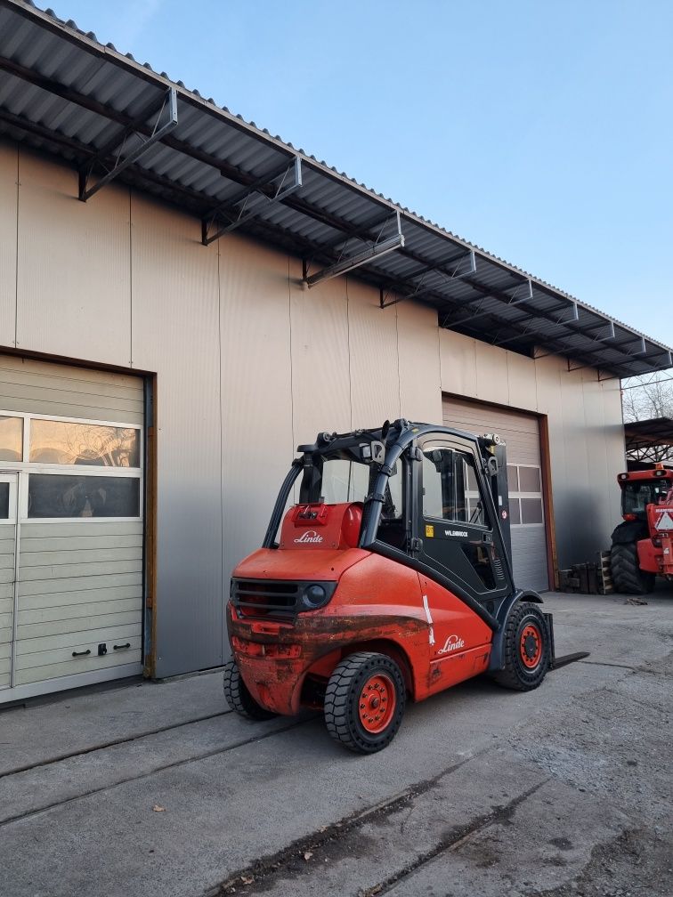 Wózek widłowy Linde H50T, Rok 2007, Maszt Triplex, Kabina, Przesuw