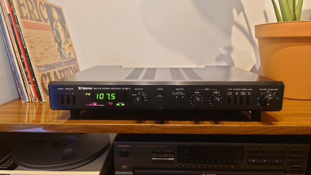 Kraus/Cybernet CR80S amplituner stereo, japoński vintage lata 80te