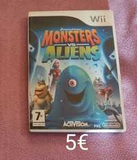 Jogo Nintendo Wii monsters vs aliens