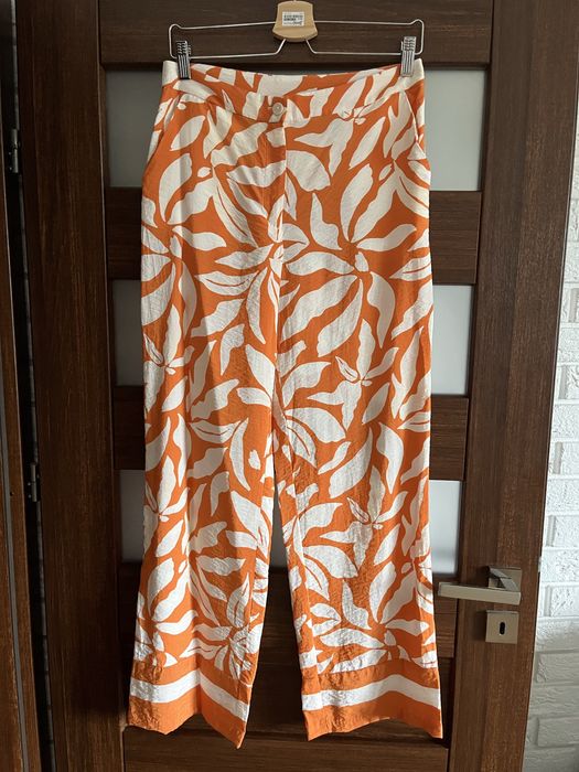 Wiskozowe spodnie H&M rozmiar M