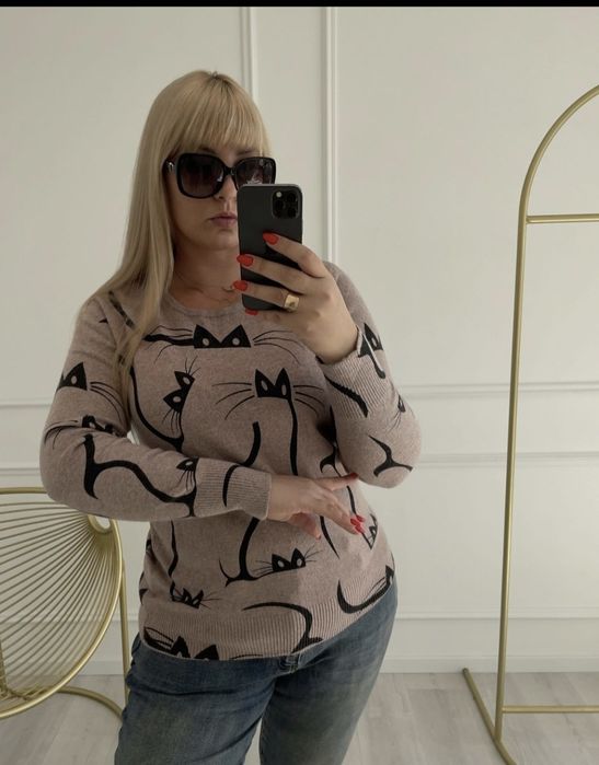 КАШЕМИР нежный тепленький свитер Турция 48-56р