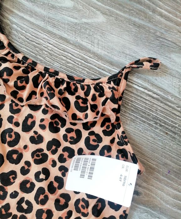 H&m bluzka w panterkę 110/116