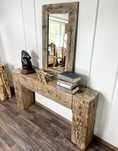 Konsola rustykalna ze starych belek starego drewna loft boho belki