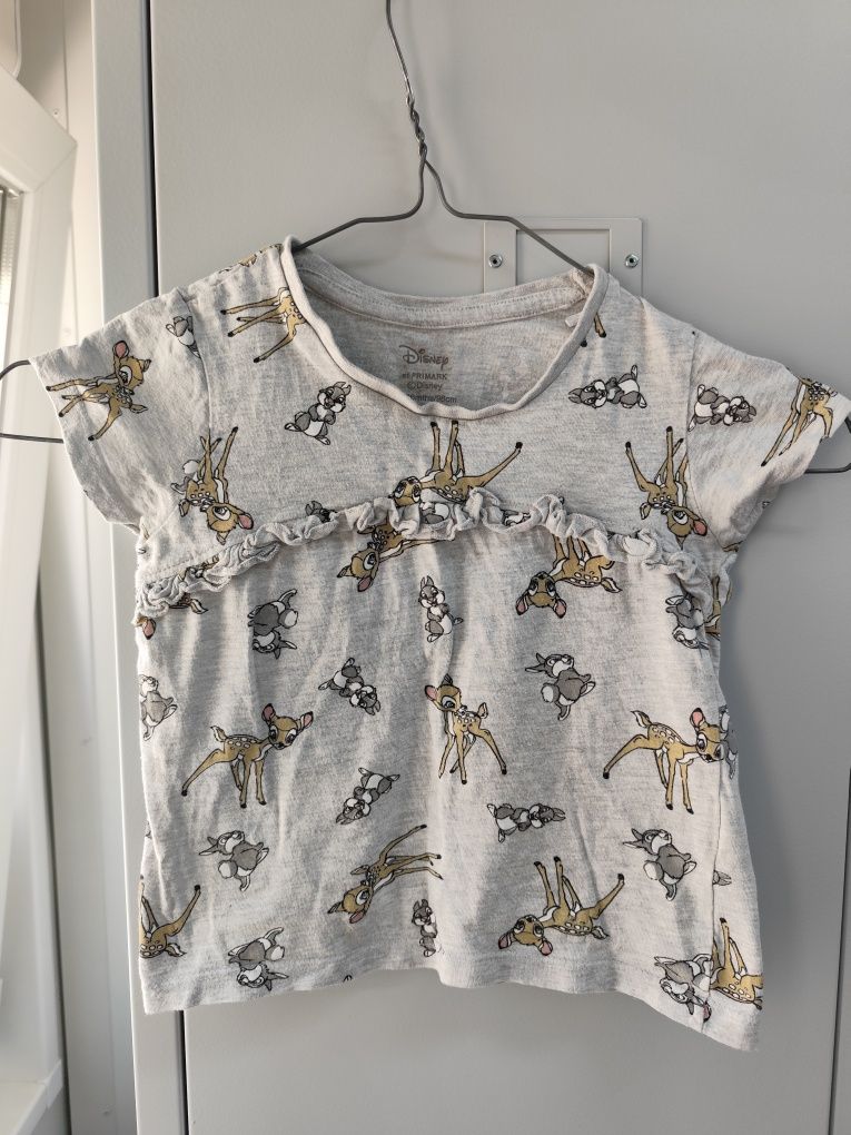 Koszulka T-shirt Bambi dla dziewczynki Disney Primark r. 98