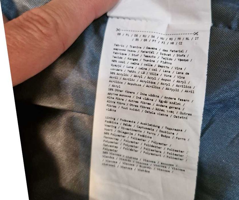 Płaszcz lavard wełna