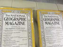 2 revistas antigas National Geographic