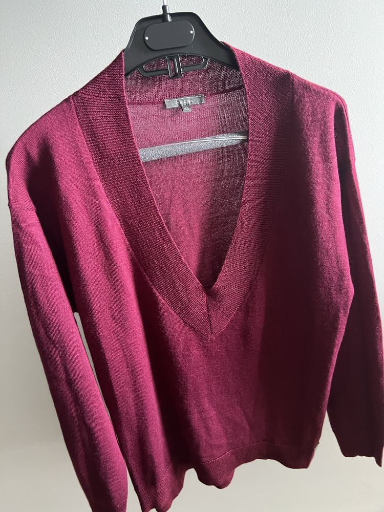 Camisola oversize bordeaux