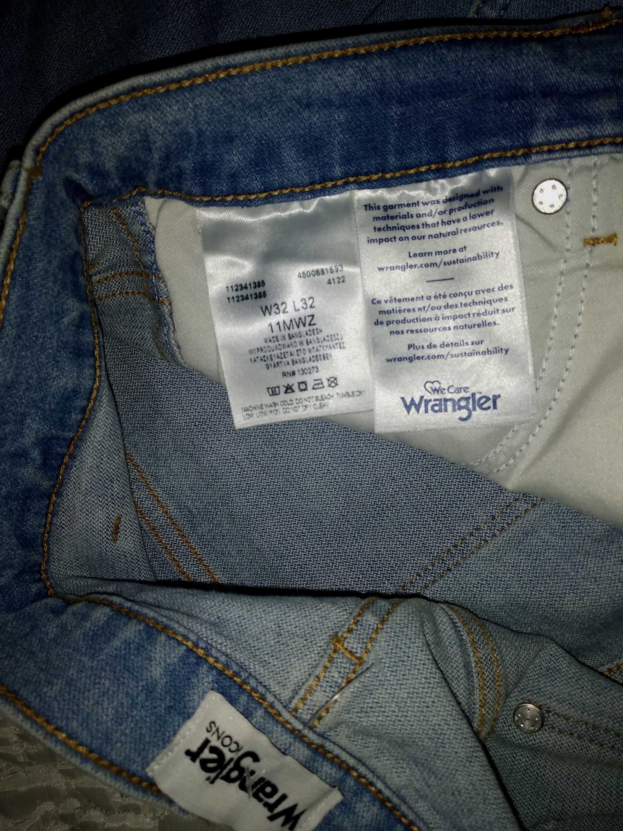 Джинси WRANGLER  11MWZ   stretch W32 L32 made in Bangladesh з США