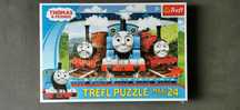 Nowe Trefl Tomek przyjaciele wesołe lokomotywy puzzle maxi 24 elementy