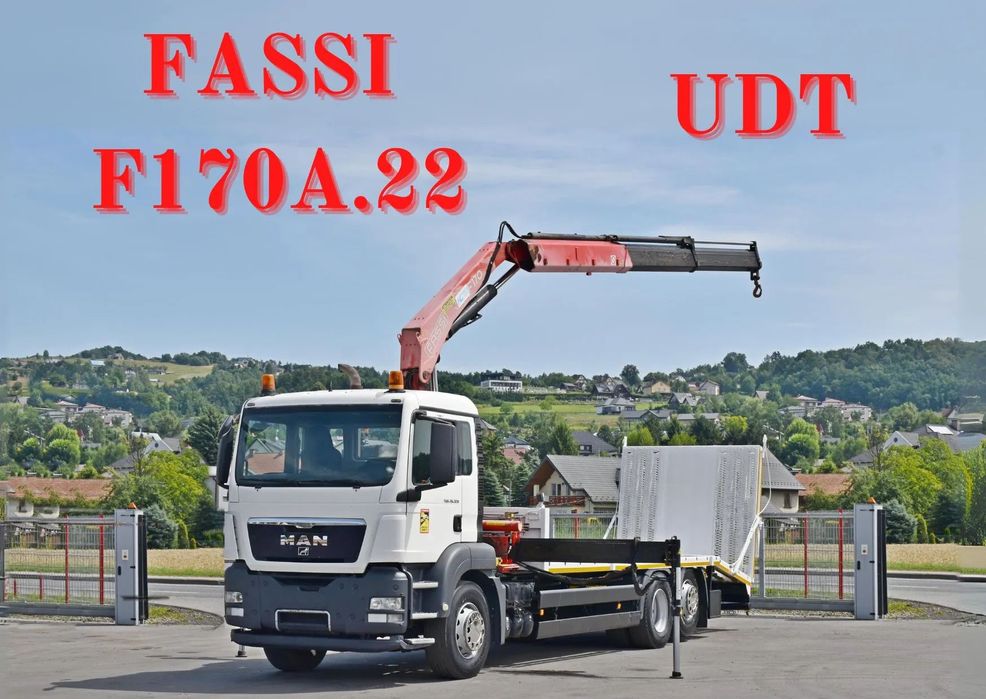 MAN TGS 26.320* LAWETA 8,00m + FASSI F170A.22 + PILOT * STAN BDB