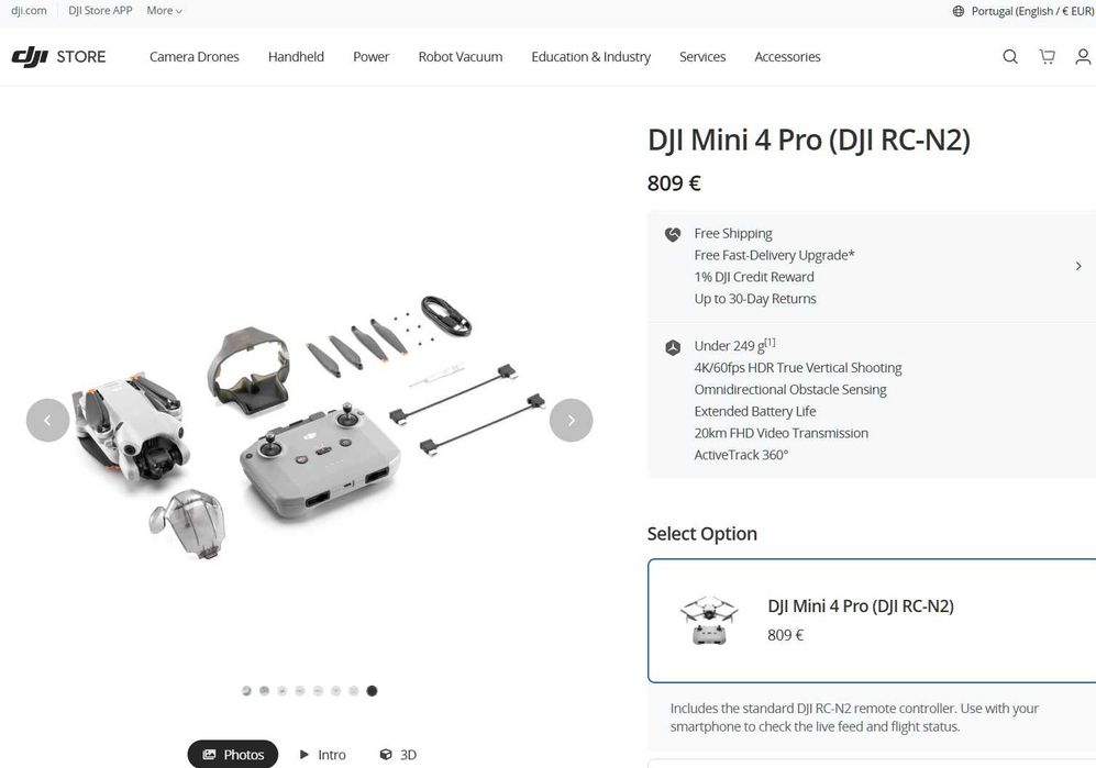 DJi Mini 4 Pro  com fatura e garantia