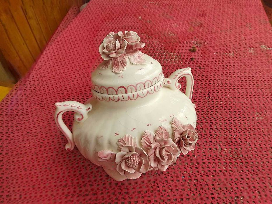 Stara zabytkowa niemiecka stylowa waza na poncz