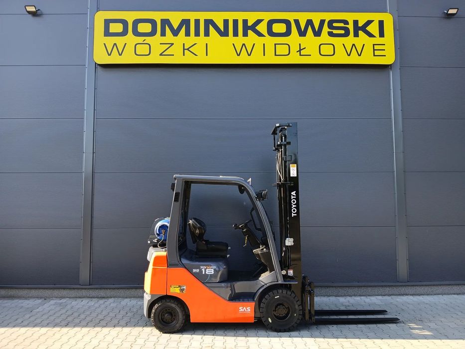 Toyota 02-8FGF18  wózek widłowy 2014R. LPG duplex WYNAJEM SPRZEDAŻ SERWIS