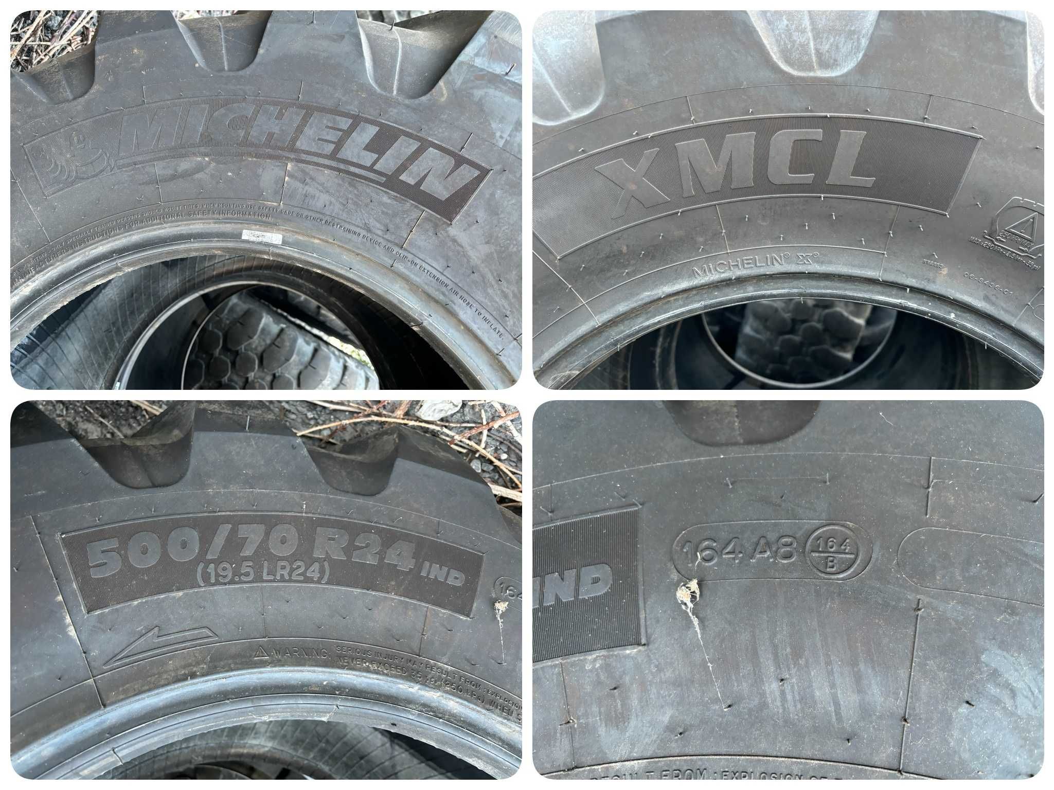 Opona Opony Budowlane Przemysłowe 500 70 R24 19.5R24 MICHELIN XMCL 95%