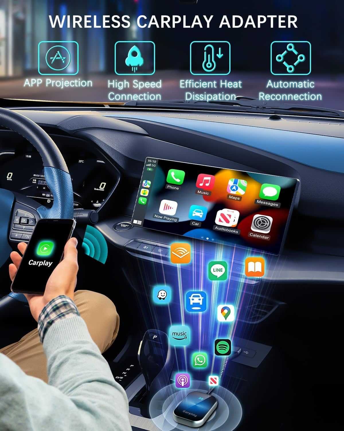 bezprzewodowy adapter CarPlay usb