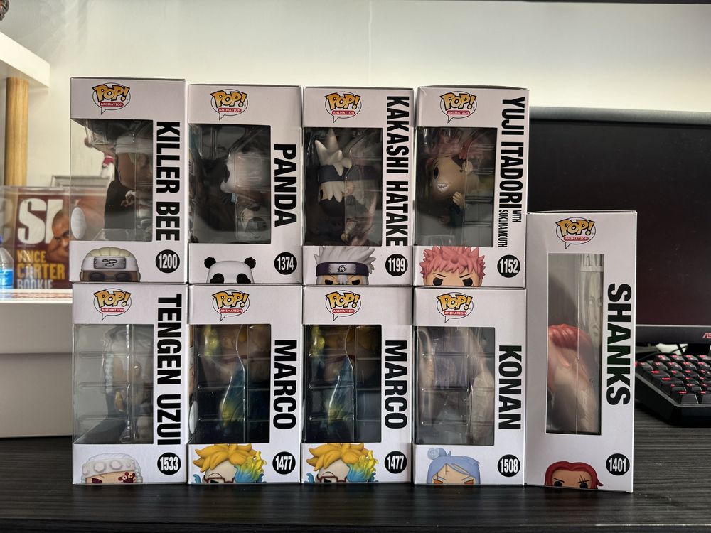 Funko pop One piece, Demon slayer, Naruto, Jujutsu Kaisen