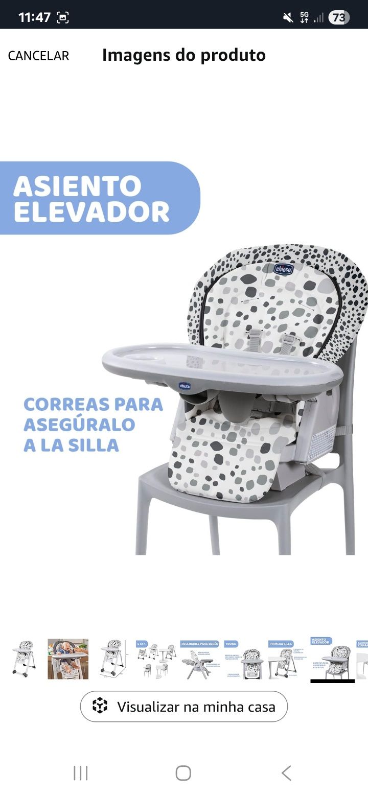 Chicco Polly Progres5 Cadeira evolutiva, de rede a elevador, 4 rodas