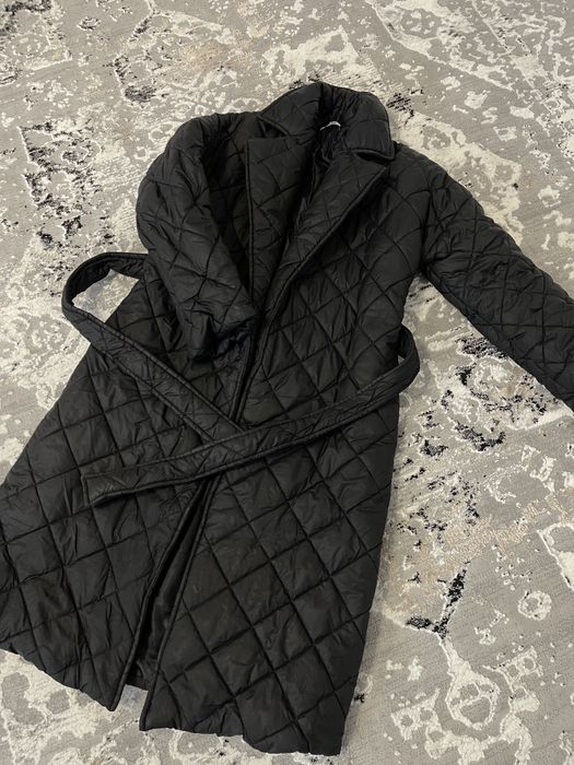 Стьобане зимове пальто з утеплювачем/плащ/куртка