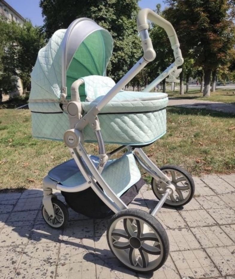 Продам коляску, люлька + прогулочный блок