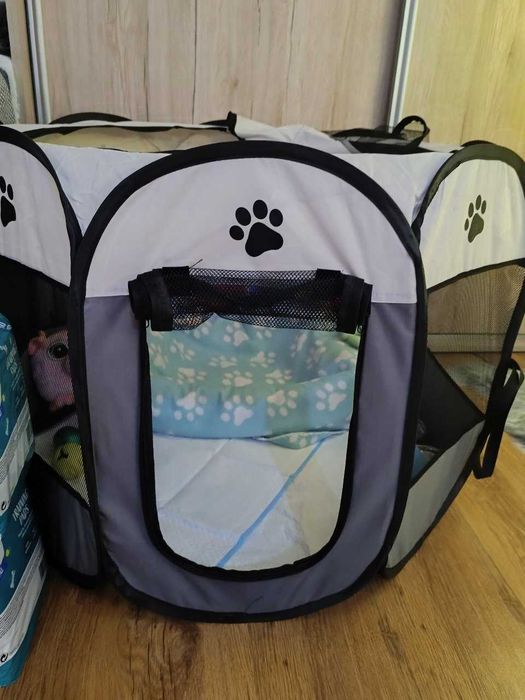 Składany Kojec dla psa kota królika Klatka dla zwierząt 75 cm L HIT!